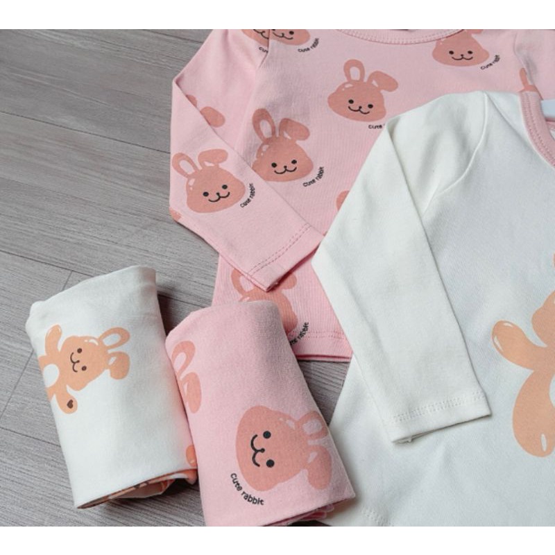 Set 2 bộ thỏ  thu đông chất zip cho bé - có buôn sỉ-SP 1991