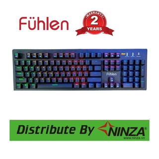 phím cơ Fuhlen Eraser Rainbow blue switch [ có kê tay]