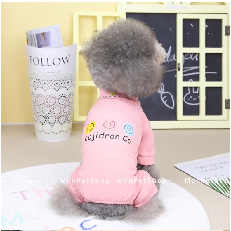 Jumsuit hồng đáng yêu cho chó mèo - Mon Pet