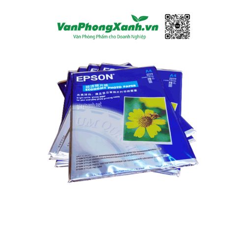 Giấy in ảnh Epson 1 mặt A4 hoa cúc S041579 (20 tờ/tập) 230g