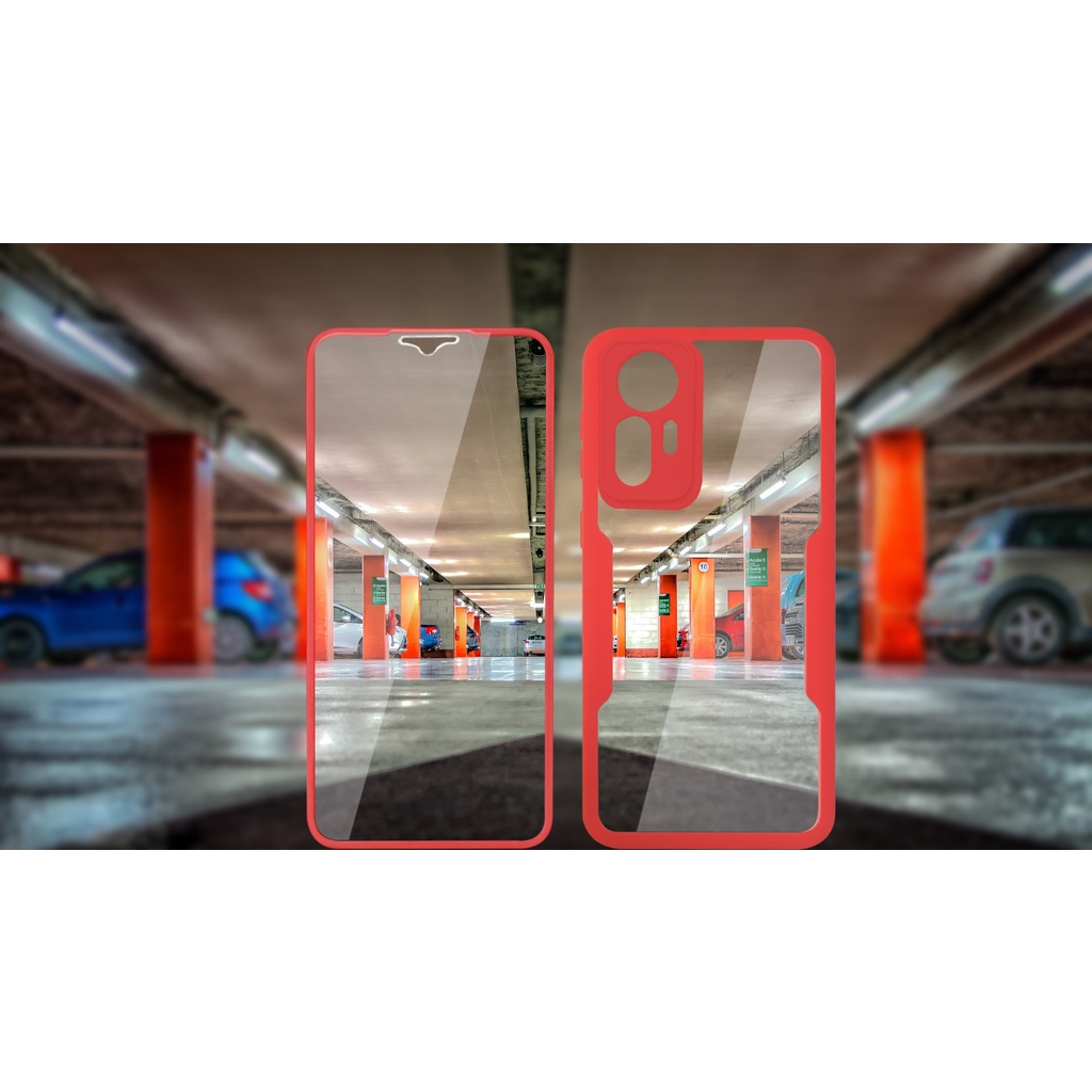 Ốp Điện Thoại Acrylic Mềm Mỏng Hai Mặt Bảo Vệ 360 Độ Cho Xiaomi 12X 12 Pro Lite 12T Pro Poco C40 X4 Pro 5G