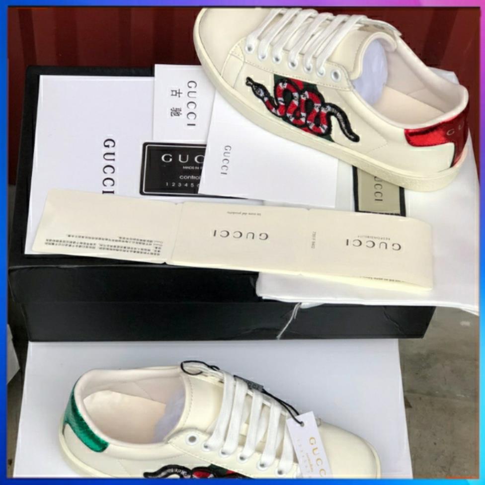 😘 flash sale😘 Giày GUCI rắn siêucấp ,  Giày thể thao guci 𝐆𝐮𝐜𝐜𝐢 rắn cao cấp DINOSTORE1