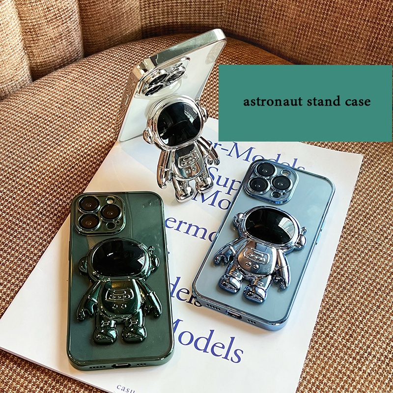 Ốp Điện Thoại Có Giá Đỡ Hình Phi Hành Gia Cho iPhone 12 11 pro max 12 mini