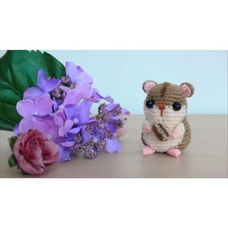 Chuột Hamster hanmade bằng len trang trí bàn làm việc, bàn học, làm móc khoá. #hamster #chuot #chuothamster #hoalen #len