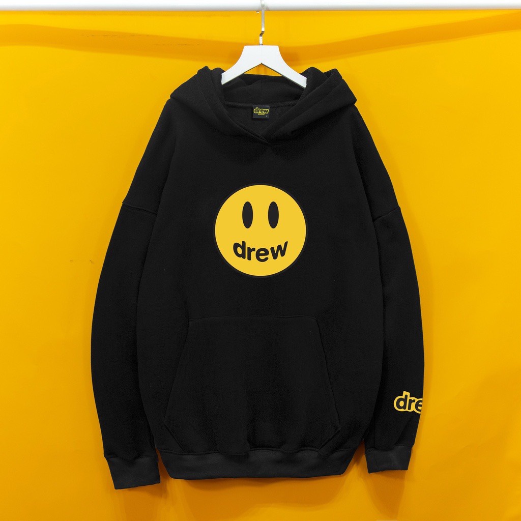 Áo khoác hoodie Drew Premium freesized dưới 70kg, áo hoodie nam nữ hàn quốc