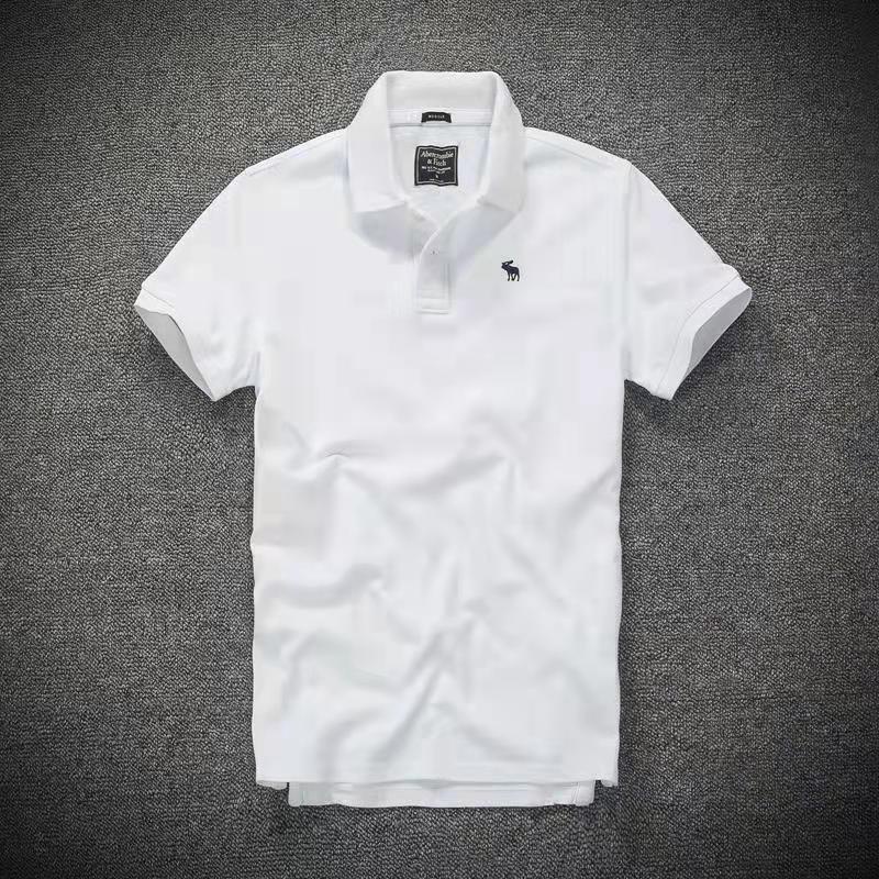 Áo thun polo Abercrombie White & Green [ 100% cotton xịn]