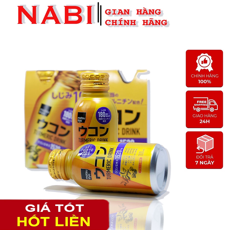 Nước uống tinh chất nghệ nano Matsukiyo Nhật Bản 6 Chai- nhật bản