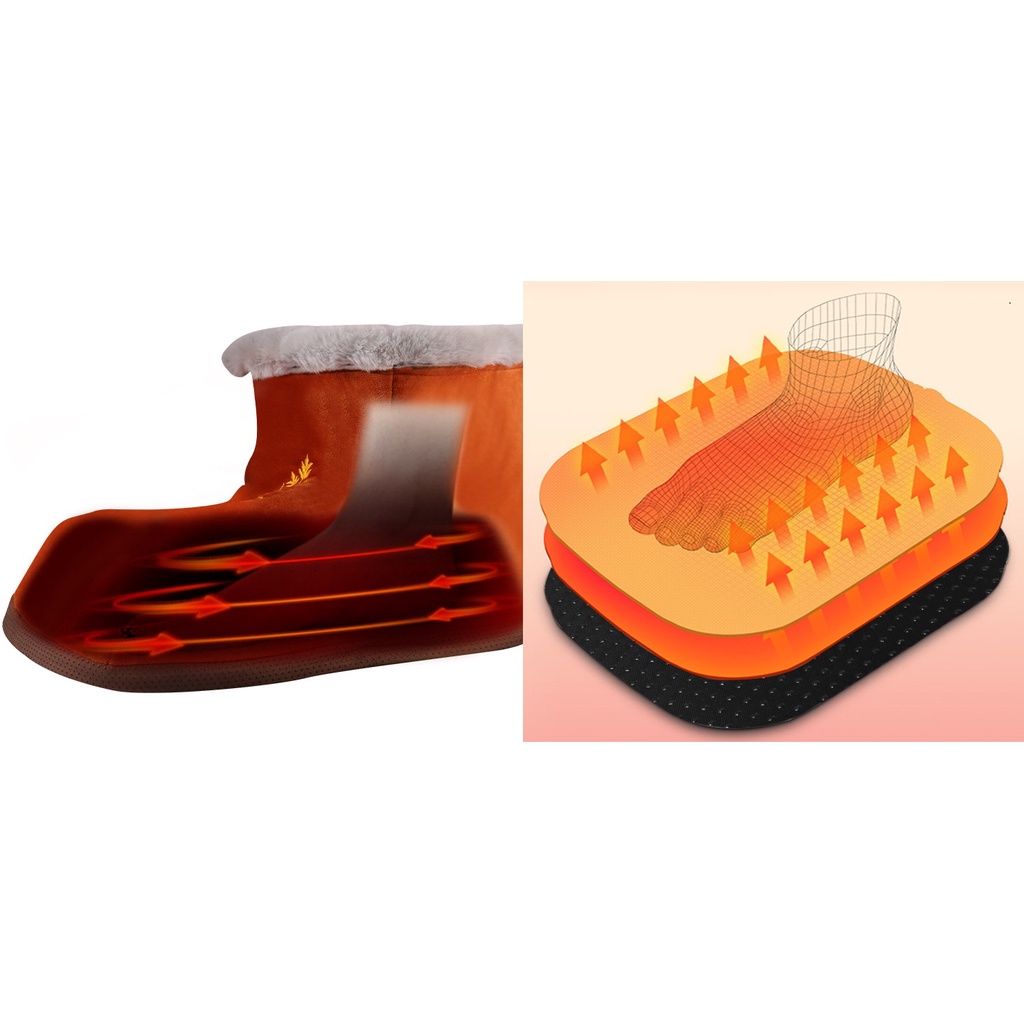 Ủng Ngải Cứu – Dép bông sưởi ấm chân có ruột bột thuốc bắc thảo dược