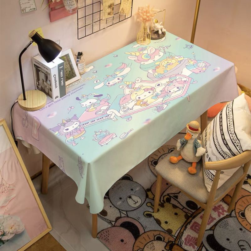Khăn Trải Bàn Chống Bụi Họa Tiết Hoạt Hình Dễ Thương