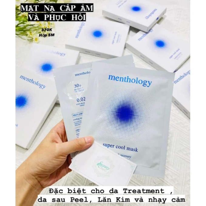 Mặt Nạ Làm Lạnh Tê Mát Da Menthology Super Cool Mask 25ml