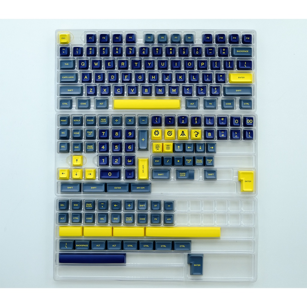 Keycap SA Danger Zone, kiểu in doubleshot, SA profile, 172 nút bàn phím cơ