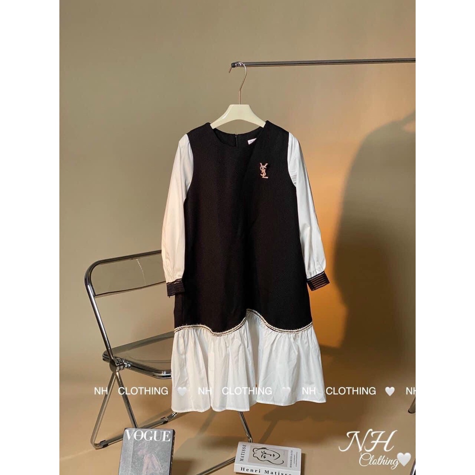 Váy Bầu Đầm Bầu Thiết Kế Thời Trang Thu Đông Dáng Suông, Dài Tay Chất Dạ Xinh Xắn A128 Lin Store66