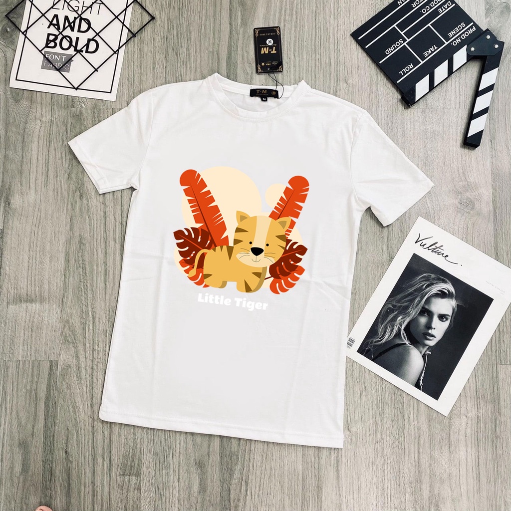 Áo thun có tay in hình chú hổ con chất lừ ,hàng mẫu mới siêu hot - bb3