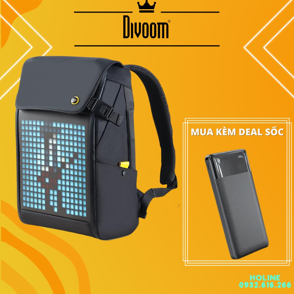 Balo Đèn Led Divoom - Chống Nước - Bảo Hành Chính Hãng 1 Năm