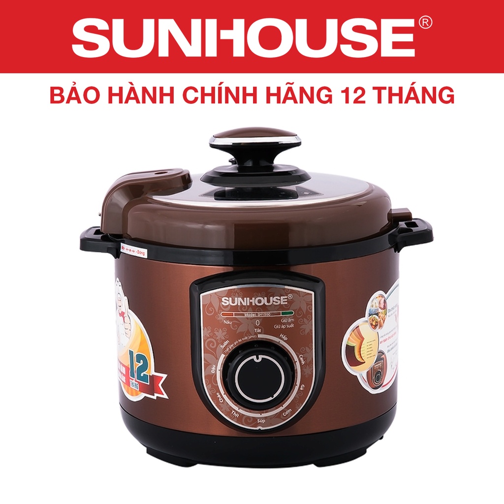 Nồi áp suất điện đa năng 5L SUNHOUSE SH1550