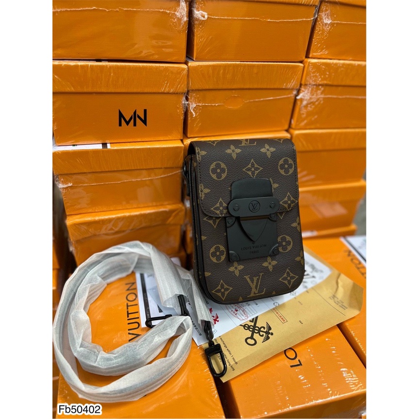 Túi đeo chéo nam mini LV dáng đứng siêu hot hit_Túi đeo chéo nam LV full box cao cấp