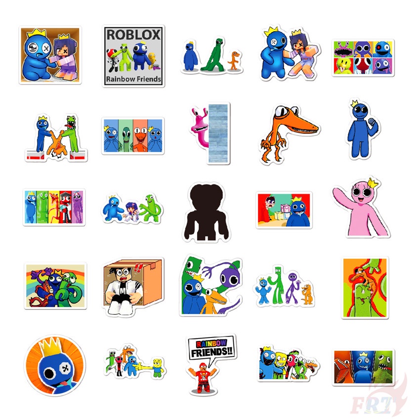 ❉ Bạn Bè Cầu Vồng &lt; ROBLOX &gt; Series 04 Hình Dán ❉ Bộ 50 Sticker Chống Thấm Nước Họa Tiết Doodle Hợp Thời Trang