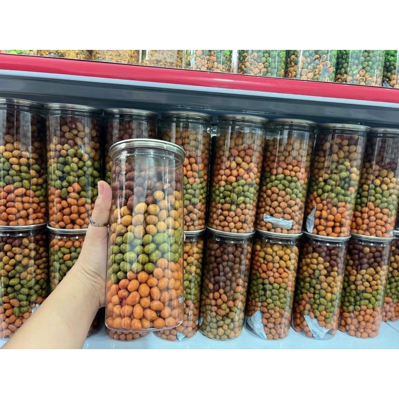 Đậu Phộng Da Cá Mix 4 Vị Hủ 550g.Hương Vị Thơm Ngon