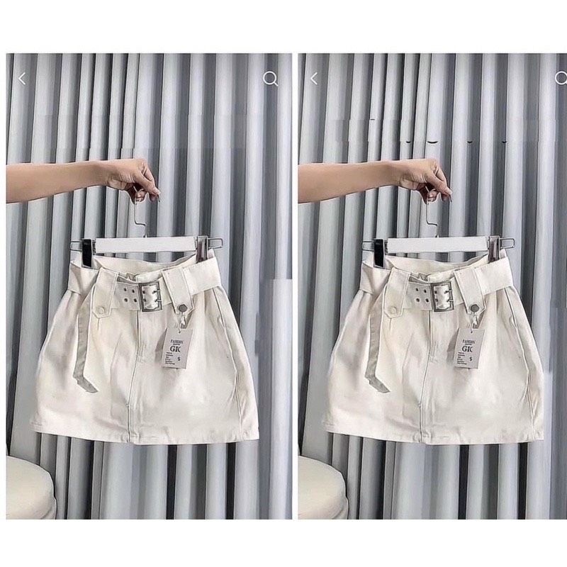 CHÂN VÁY CHỮ A ĐAI CAO KÈM THẮT LƯNG chất kaki dày dặn co giãn tốt lên dáng cực xinh, Size S M L Thương Thương  Shop.