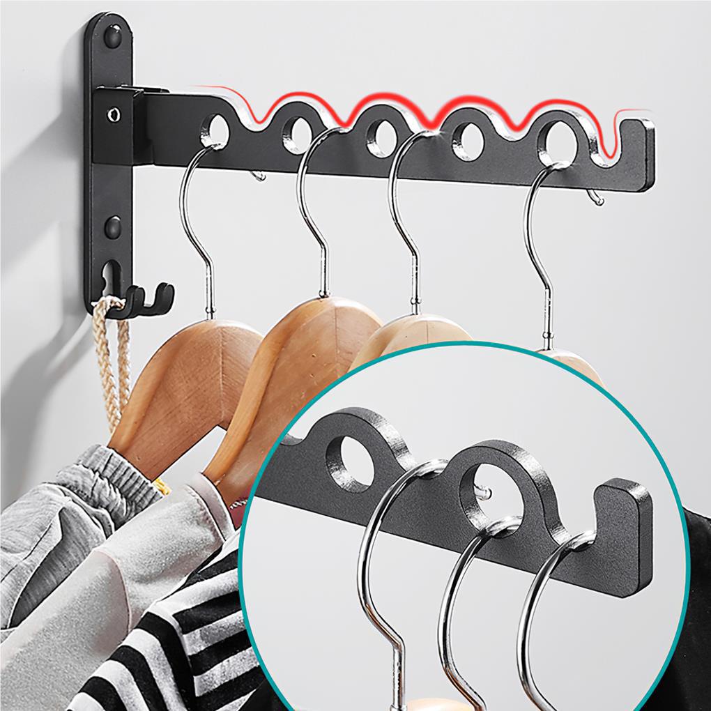 Bộ 2 Giá Treo Quần Áo Bằng Nhôm Tiết Kiệm Không Gian Tiện Dụng Cho Gia Đình