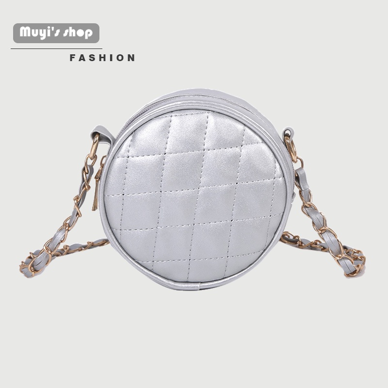 Túi Đeo Chéo Hình Tròn Nhỏ Đơn Giản Thời Trang Cho Nữ