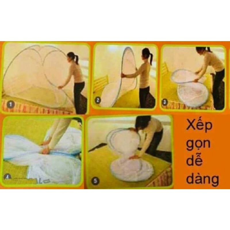 Màn chụp tự bung dễ dàng gấp gọn rất tiện dụng đủ kích cỡ