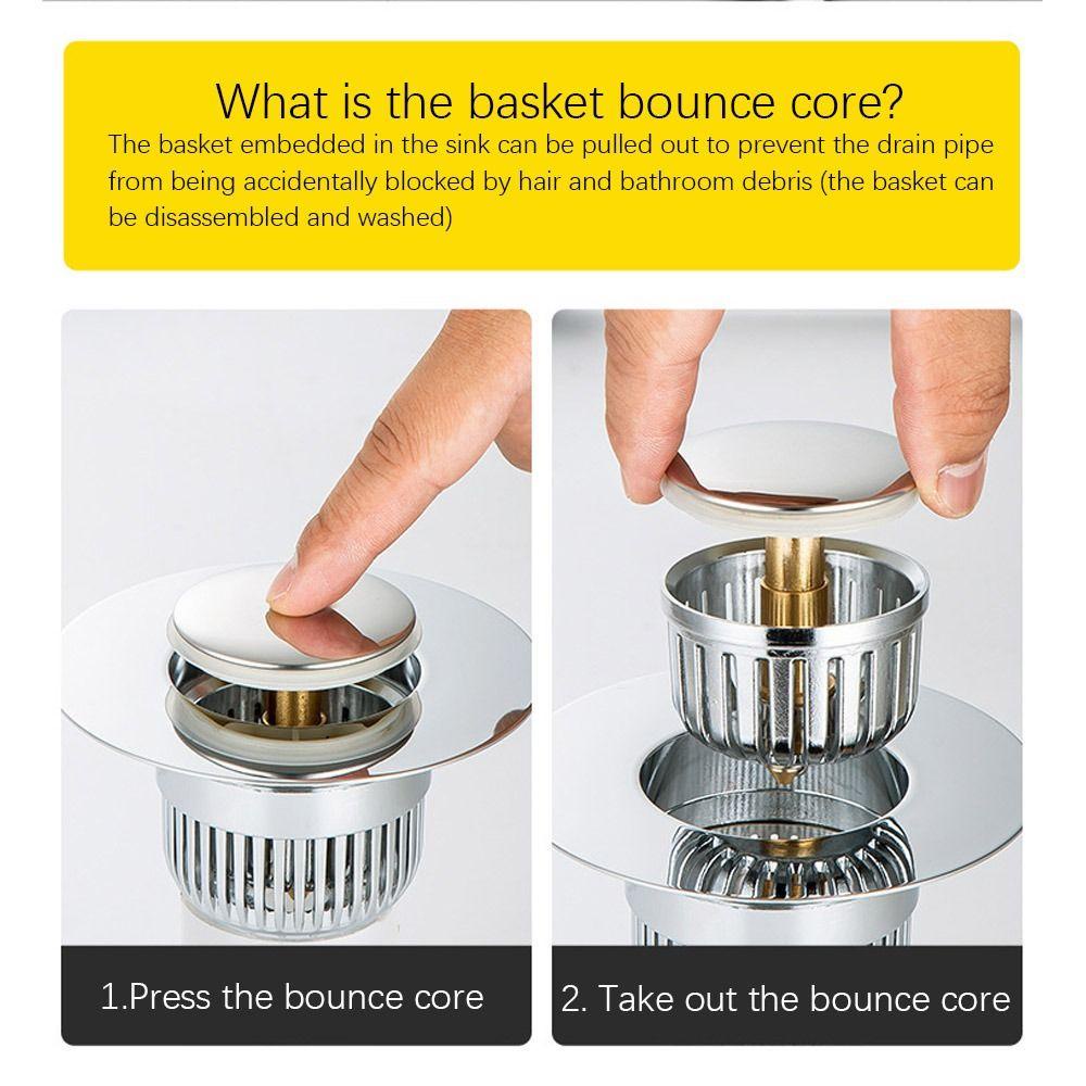 KUNHEV Lưới Lọc Bằng Thép Không Gỉ Chống Tắc Nghẽn Cho Bồn Rửa Ốp