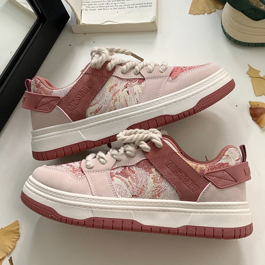 Mistery GiàY Thể Thao Nữ Mẫu Tranh Sơn Dầu Dễ Thương MIS-647