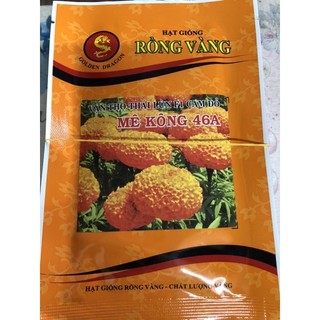 Hạt giống vạn thọ lùn cam đỏ 46a Rồng Vàng