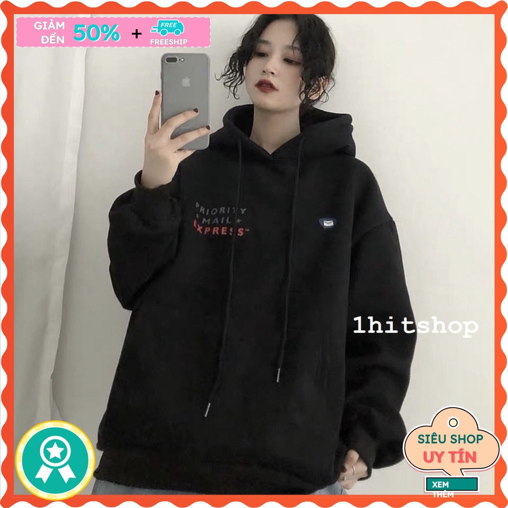 Áo hoodie dáng rộng phong cách Unisex Lá thư pinktop2, Áo sweater nam nữ đẹp