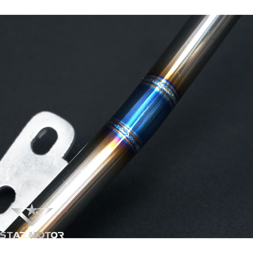 Tay xách, cảng sau Titan bóng Trần Thuận cho Wave 50,100,110, RSX 110 đầu chụp nhôm xanh