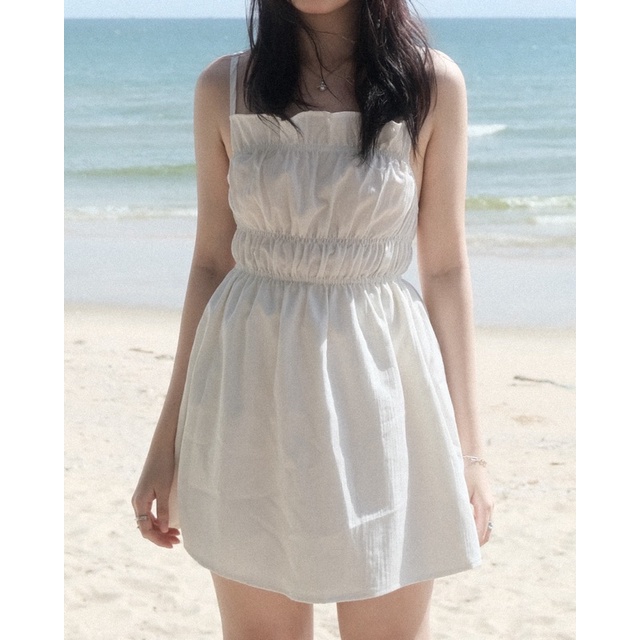 Đầm xoè hở lưng bo thun OHOH