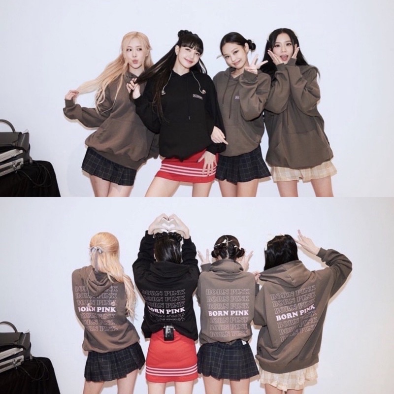 Áo hoodie Born Pink giống Blackpink mặc trong concert Bornpink