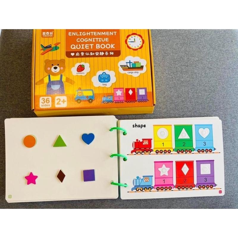 Sách Bóc Dán Thông Minh Quiet Book 17 Chủ Đề Cho Bé