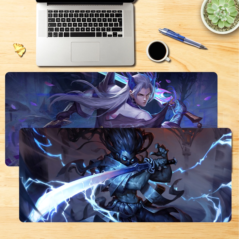 ♘Tấm Lót Chuột Chơi Game League of Legends LOL Có Đệm Cổ Tay Tùy Chỉnh Siêu Lớn