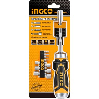 Bộ tua vít 15 đầu ingco akisd1508