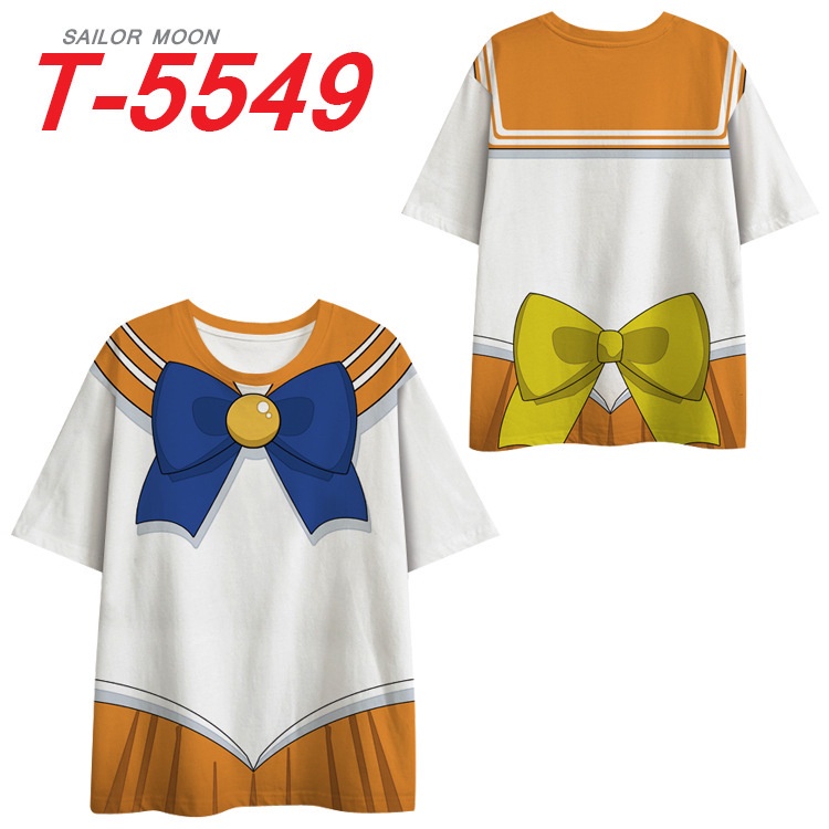 Sailor MOON Áo Thun Nữ Ngắn Tay In Hình Thủy Thủ Mặt Trăng