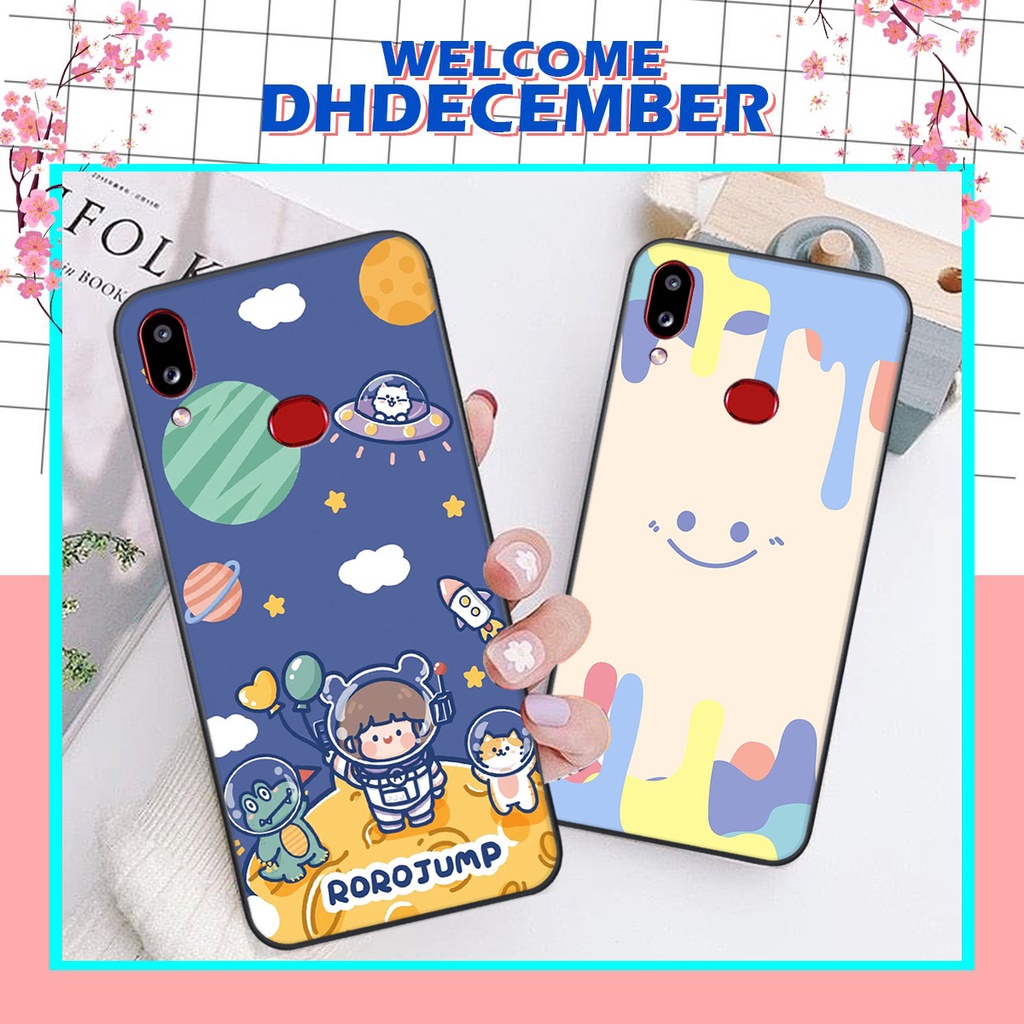 Ốp lưng Samsung A10S in hình tim, kẻ vuông mẫu mới CỰC XINH