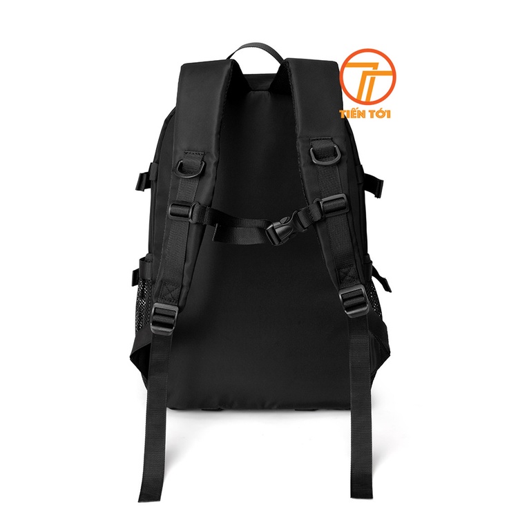 Balo Nam Đi Học Mã TH13110, Balo Laptop Sử Dụng Đa Năng Chất Vải Dày Mềm Màu Đen