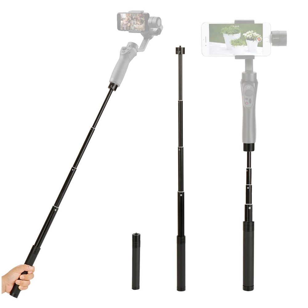 Gậy chụp ảnh tự sướng cực mở rộng cho insta360 go 3 / dji om6 om 5 osmo mobile 5 4 3 máy ảnh gimbal feiyu zhiyun smooth moza mini isteady phụ kiện