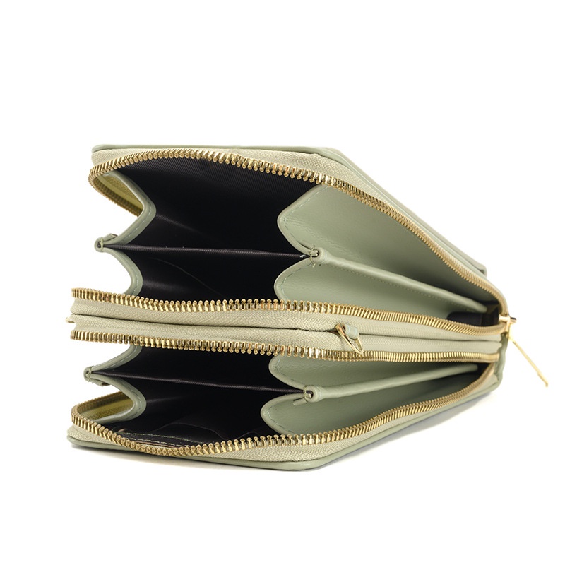 Túi Đựng Điện Thoại Đeo Chéo Có Khóa Kéo Có Thể Chạm Màn Hình Cảm Ứng Thời Trang Phong Cách Hàn Quốc Cho Nữ