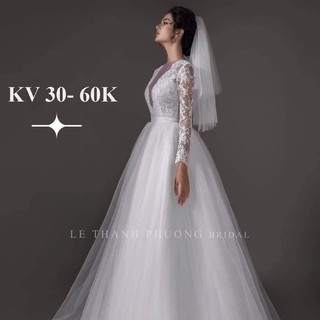 Lúp von trắng mềm mại cho cô dâu siêu xinh