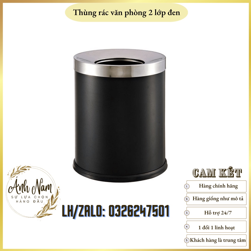 Thùng rác trong phòng 2 lớp