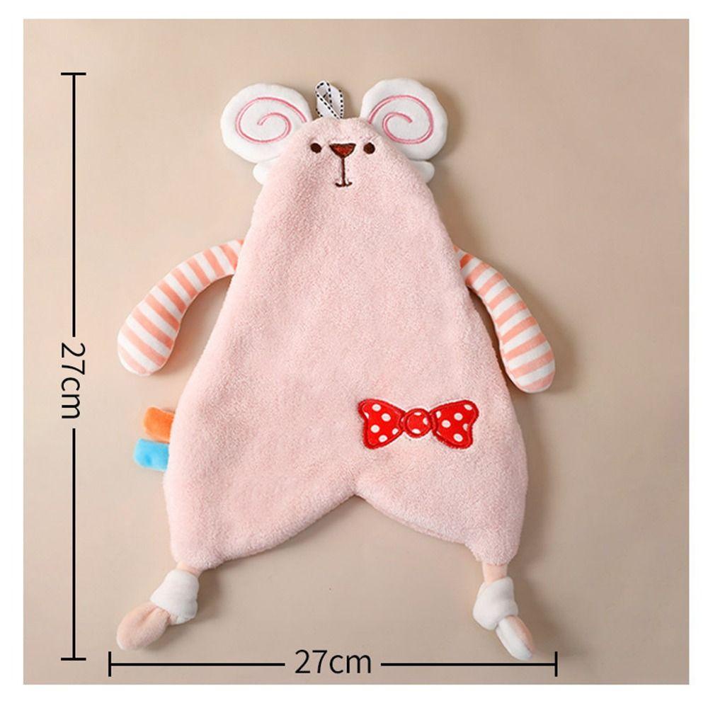 Khăn Tắm Lông Cừu San Hô Thấm Hút Nước Hình Động Vật Hoạt Hình Cho Bé