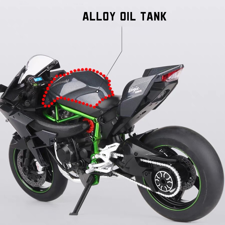 Mô Hình Xe Mô Tô Kawasaki H2R Bằng Hợp Kim Tỉ Lệ 1: 9
