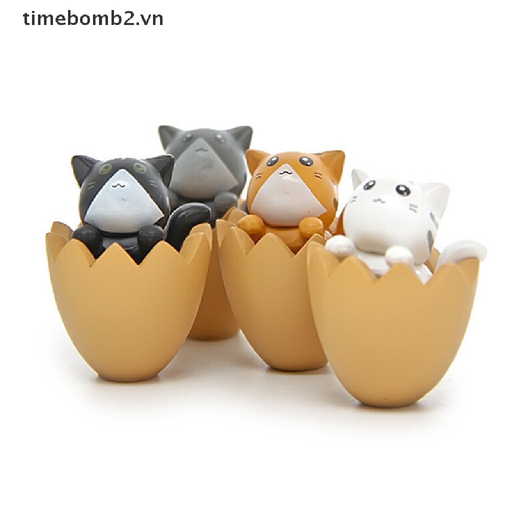 1 Mô Hình Mèo Trứng Mini Bằng Nhựa Resin Dễ Thương Trang Trí Tiểu Cảnh