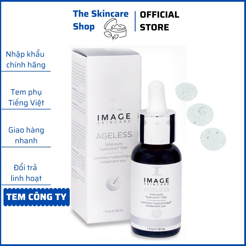 Serum căng da dưỡng ẩm tối ưu Image Skincare Ageless Total Pure Hyaluronic Filler 30ml-The Skincare Shop