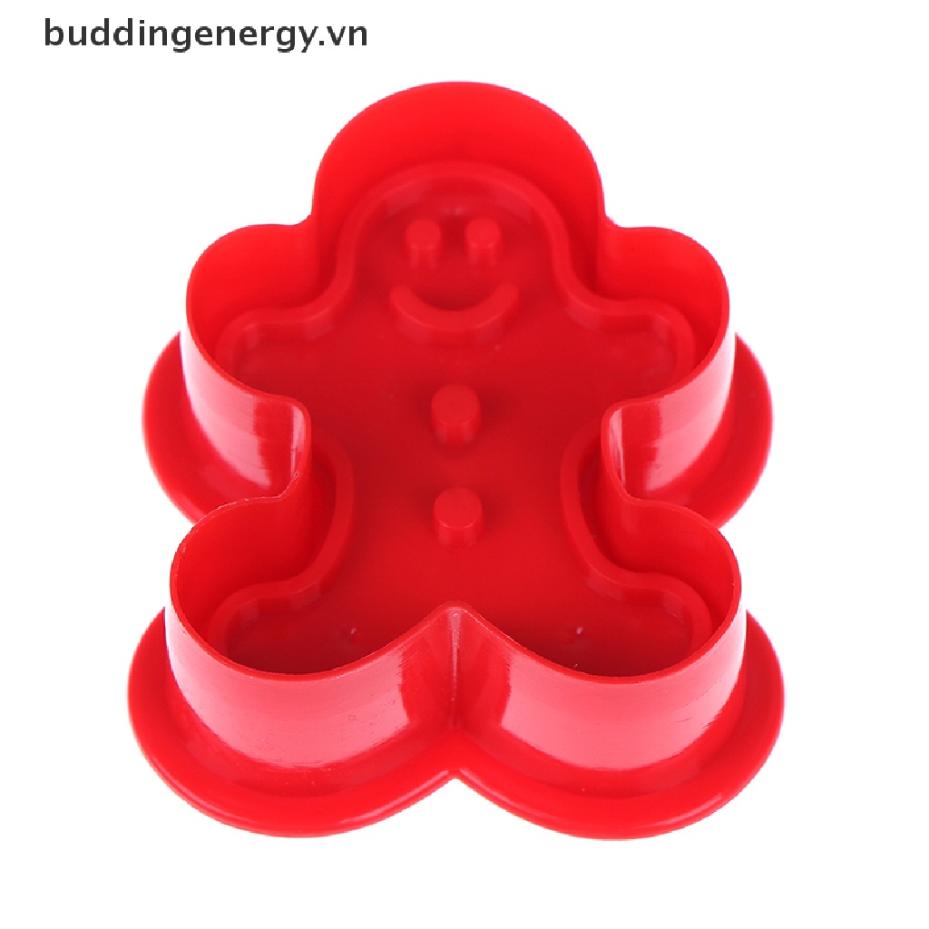 {BUDDI} 4pcs/set christmas cookie biscuit mold 3d cookie plunger cutter diy baking mould {buddingenergy.vn}