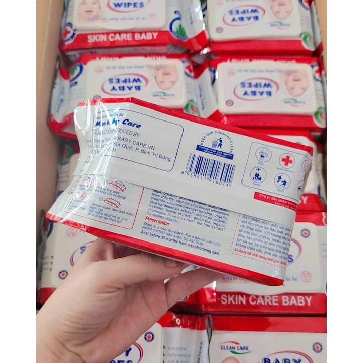 HOẢ TỐC [Combo 5 Gói] Khăn Giấy Ướt Baby Wipes An Toàn Cho Bé -Gói 80g Nhỏ Gọn Tiện Lợi