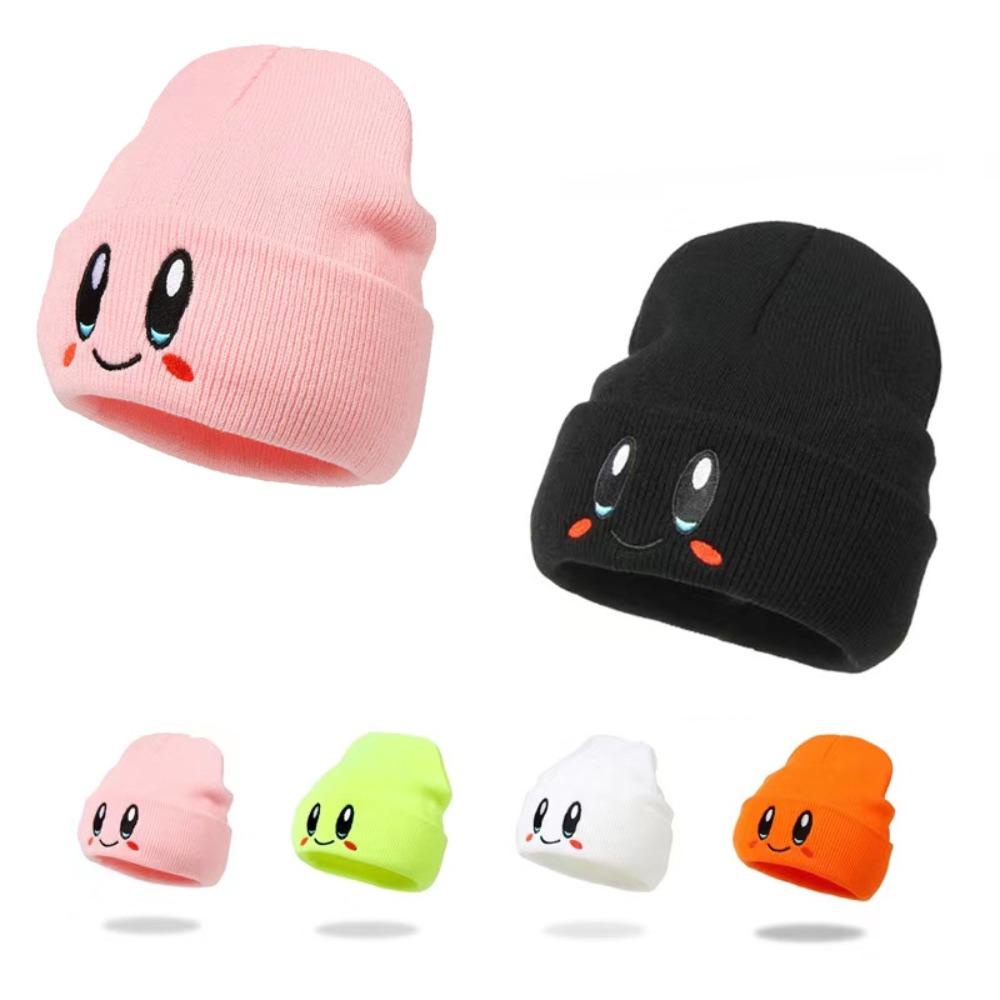 Mũ Len Trùm Đầu Thêu Họa Tiết Hoạt Hình Vui Nhộn Thời Trang Mùa Đông Cho Nữ